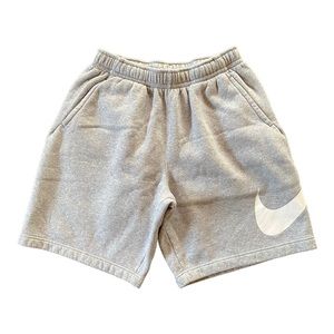 Men’s Nike Gray Fleece Swoosh Shorts size M Medium